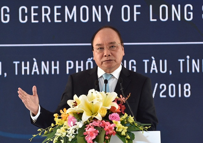 Thủ tướng yêu cầu các bộ, ngành và Tập đoàn Dầu khí Quốc gia Việt Nam, tỉnh Bà Rịa-Vũng Tàu tạo mọi điều kiện thuận lợi cho dự án triển khai thắng lợi. - Ảnh: VGP