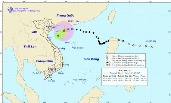 Tin bão số 11 mới nhất: Bão suy yếu, cảnh báo mưa lớn ở nhiều tỉnh