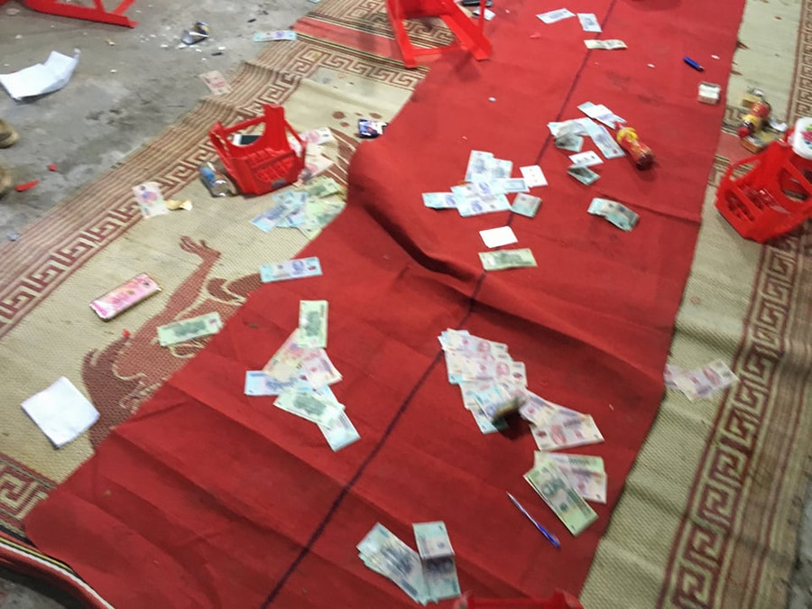 Tang vật thu giữ tại hiện trường.