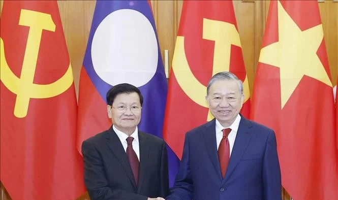 Tổng Bí thư Tô Lâm hội đàm với Tổng Bí thư, Chủ tịch nước Lào Thongloun Sisoulith