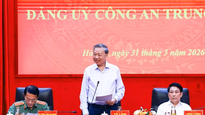 Tổng Bí thư Tô Lâm phát biểu chỉ đạo tại hội nghị.