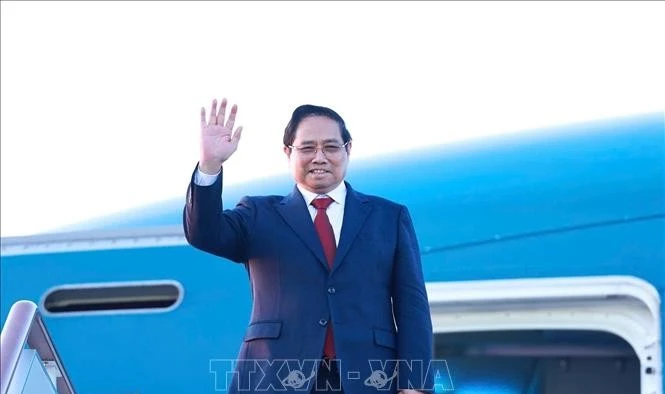Thủ tướng Phạm Minh Chính rời thủ đô Moskva về nước, kết thúc tốt đẹp chuyến thăm chính thức Liên bang Nga. Ảnh: Dương Giang/TTXVN