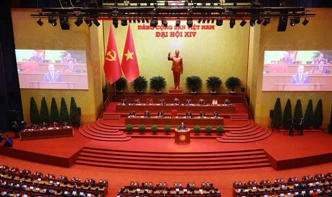 Quang cảnh phiên khai mạc Đại hội XIV của Đảng, sáng 20/1. Ảnh: TTXVN