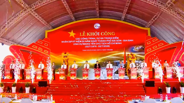 TPHCM chính thức khởi công 8 dự án, công trình trọng điểm sáng nay. 