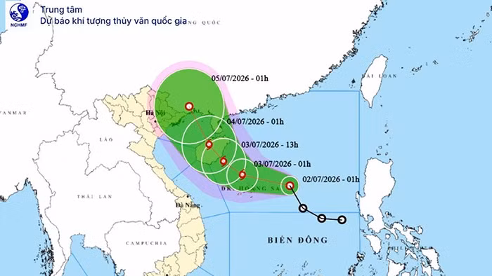 Áp thấp nhiệt đới mạnh lên thành bão, mỗi giờ đi được khoảng 15km