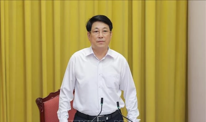 Chủ tịch nước Lương Cường phát biểu chỉ đạo. Ảnh: Lâm Khánh/TTXVN