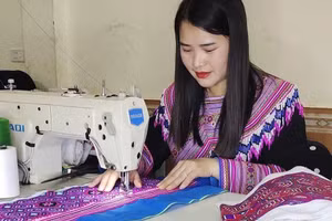 Chị Giàng Thị Chá (xã Sín Chén, Lào Cai). Ảnh NVCC.