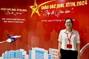 Trương Thị Hà Lê - cựu học sinh Trường THPT Huỳnh Thúc Kháng (TP. Vinh, tỉnh Nghệ An). Ảnh Ngô Chuyên.