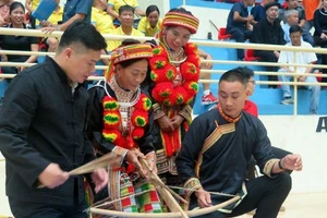 Vận động viên tham gia Ngày hội thể thao các DTTS tỉnh Thái Nguyên năm 2025.