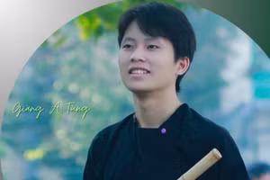 Giàng A Tùng, sinh viên Trường Đại học Sư Phạm Hà Nội. Ảnh NVCC.