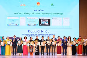 60 trường học được trao Giải thưởng Trường học sinh thái ASEAN Việt Nam 2025.