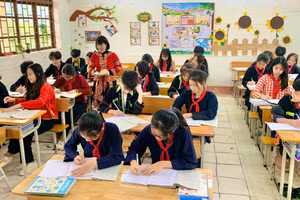 Một tiết học Trường Phổ thông Dân tộc Nội trú THCS và THPT Cao Lộc (Lạng Sơn).