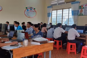 Thầy cô tham gia khảo sát tại Trường THCS Nguyễn Trãi, Xuân Lộc, Đồng Nai.