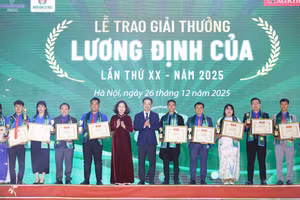 Lễ trao Giải thưởng Lương Định Của lần thứ XX – năm 2025, tôn vinh 30 nhà nông trẻ xuất sắc.