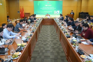 Quang cảnh buổi họp báo.