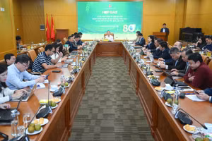 Quang cảnh buổi họp báo.