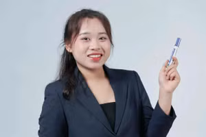 Cô Nguyễn Thị Thư, giáo viên Ngữ văn Trường TH, THCS & THPT Ngôi sao Hà Nội.Ảnh NVCC.