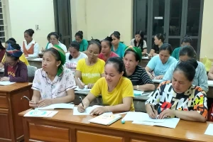 Lớp xoá mù chữ.