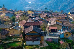 Những gian nhà cổ ở Lô Lô Chải. Ảnh NVCC