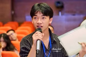 Phạm Trung Kiên - học sinh Trường THPT Số 1 Bắc Hà (tỉnh Lào Cai).