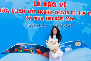 Tô Ngọc Hà, sinh viên ngành Logistic và Quản lý, Đại học Kinh tế Quốc dân. Ảnh NVCC.