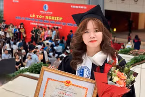 Đinh Minh Tâm thủ khoa đầu ra ngành Luật, Trường ĐH Luật Hà Nội. Ảnh NVCC.