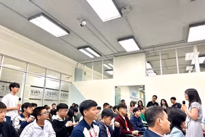 50 học sinh xuất sắc lọt vào AIYT khoá đầu tiên. Ảnh LA.