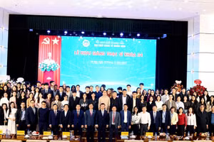 Quảng cảnh lễ khai giảng.