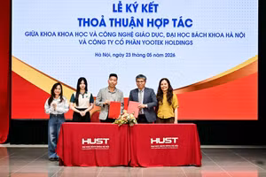 Khoa KH&CN Giáo dục, ĐH Bách khoa Hà Nội ký kết hợp tác với doanh nghiệp.