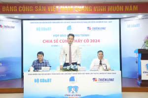 Quang cảnh buổi họp báo.