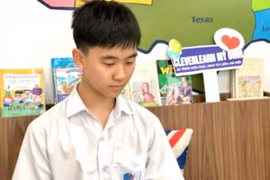 Nguyễn Thế Minh Trí, học sinh lớp 8A6, Trường THCS & THPT Nguyễn Tất Thành. Ảnh NVCC.