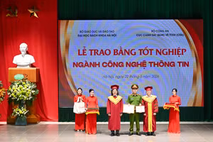 Lễ trao bằng tốt nghiệp.