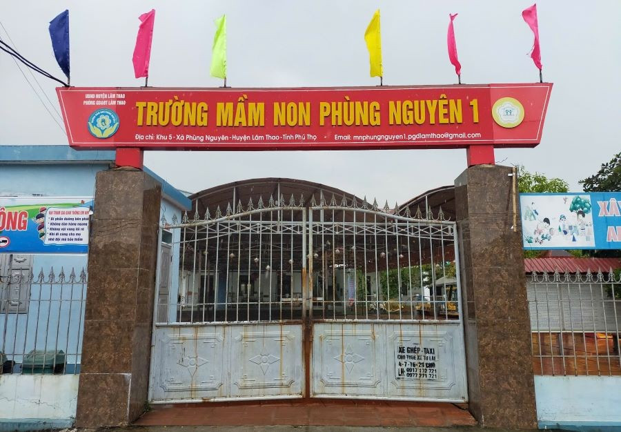 Trường Mầm non Phùng Nguyên 1 (huyện Lâm Thao, Phú Thọ) thực hiện tốt công tác thu, chi.