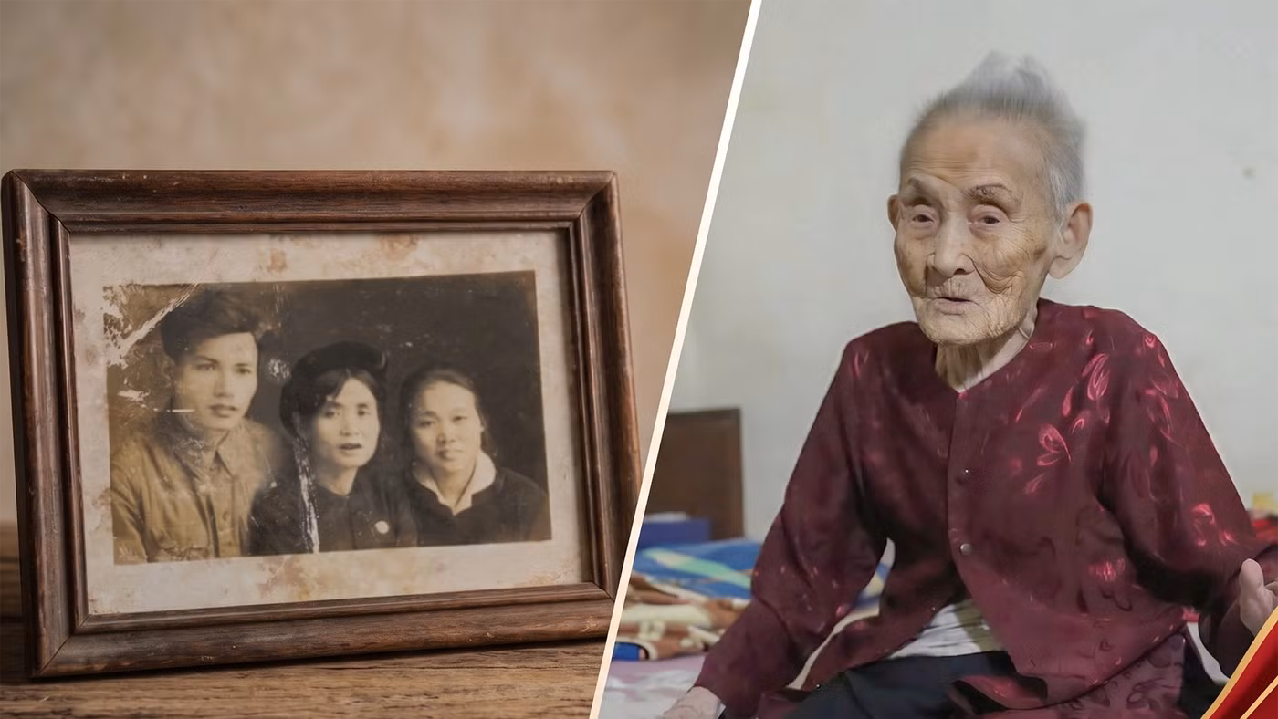 Bà mẹ Việt Nam Anh hùng Lê Thị Sáu ở tuổi 103.