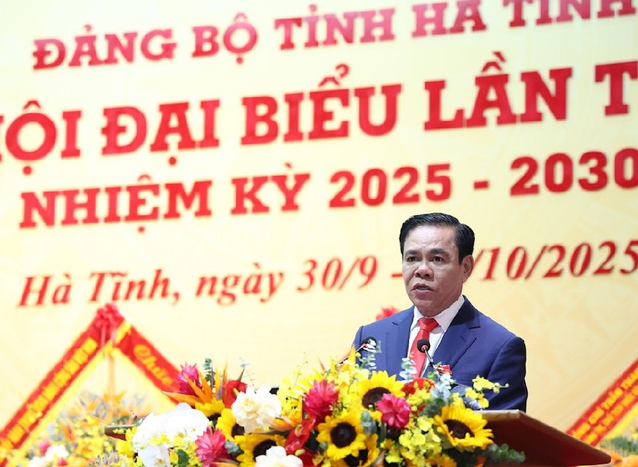Ông Võ Trọng Hải, Phó Bí thư Tỉnh ủy khóa XIX, Chủ tịch UBND tỉnh nhiệm kỳ 2021 - 2026 tái cử chức Phó Bí thư Tỉnh ủy Hà Tĩnh khóa XX. img-9989.jpg