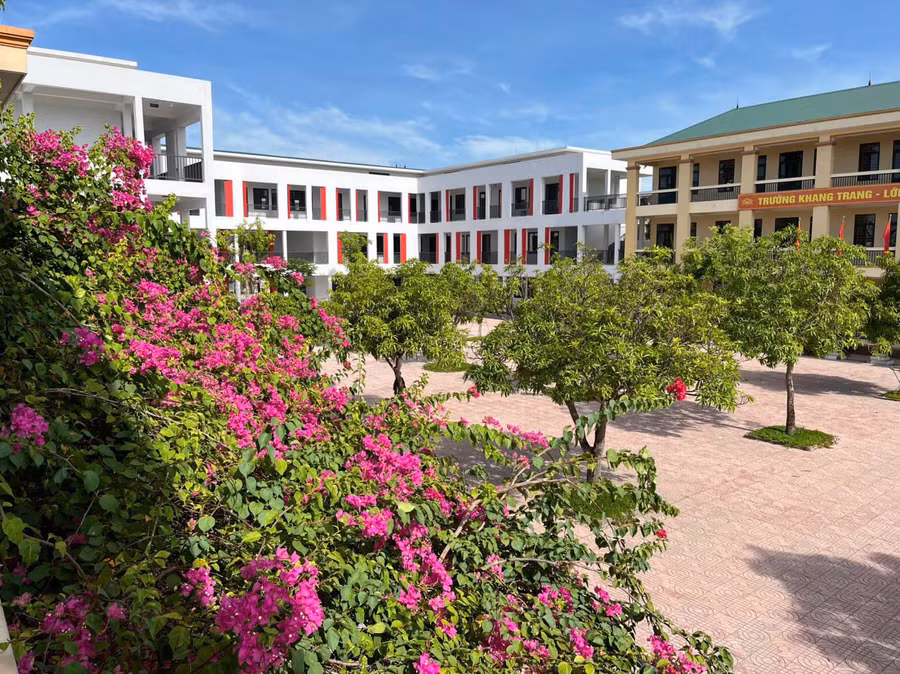 Trường học Hà Tĩnh khang trang hơn với nhiều công trình được đầu tư trước năm học mới.
