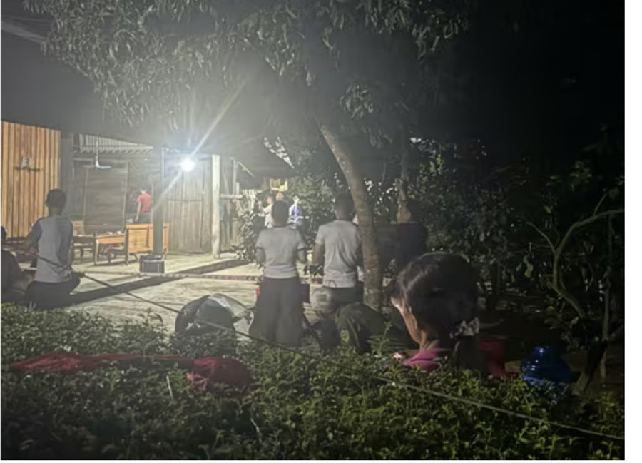 Hiện trường vụ án mạng.