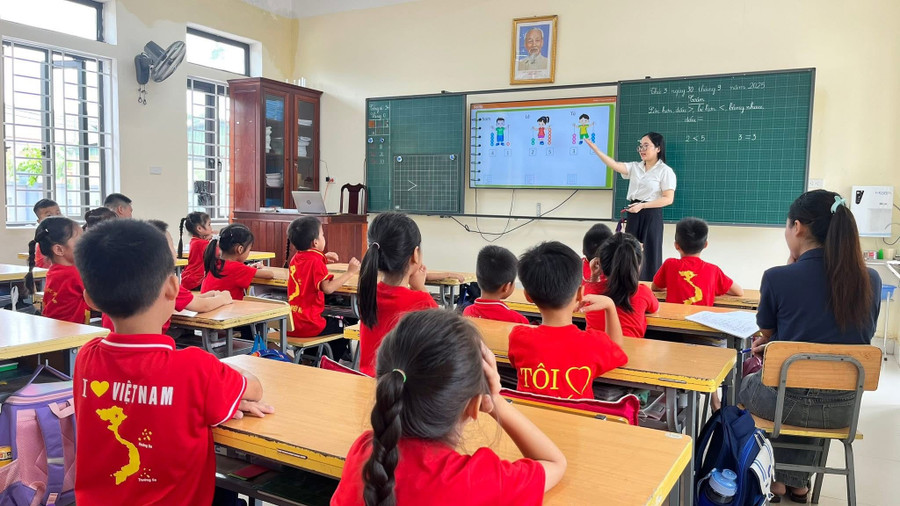 Trường Tiểu học Đức Thanh (xã Đức Thịnh, Hà Tĩnh) ổn định công tác dạy học sau bão Bualoi. img-9868.jpg