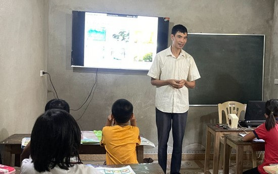 Một buổi dạy học tiếng Anh của anh Nguyễn Cảnh Dương.