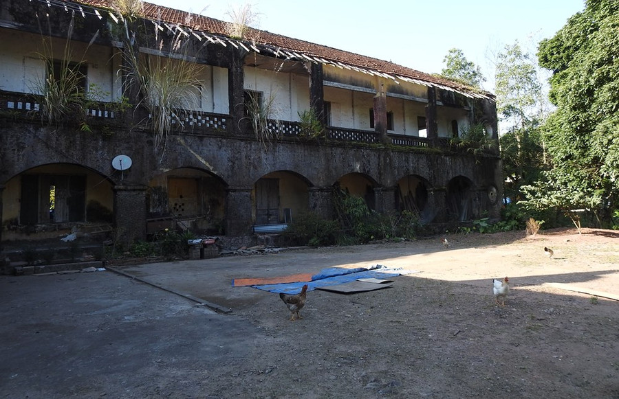 Bên trong Bệnh viện Pháp cũng thành nơi nuôi gà. Bên trong Bệnh viện Pháp cũng thành nơi nuôi gà.