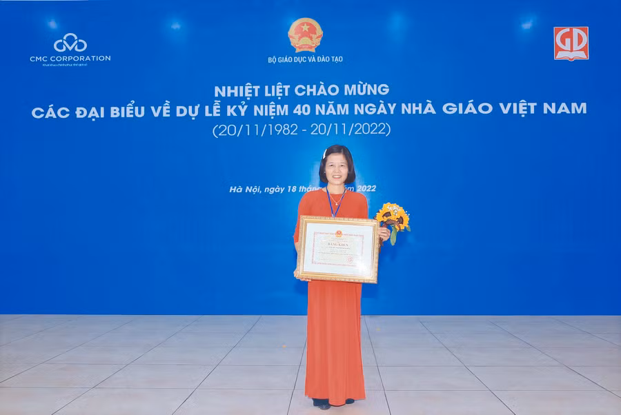 Nhà giáo Nguyễn Thị Thanh Tuyết - GV Trường Tiểu học Tiên Lục.
