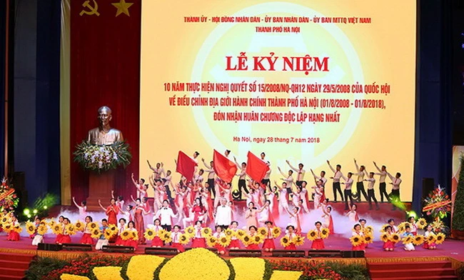 Lễ kỷ niệm 10 năm mở rộng địa giới hành chính Thủ đô