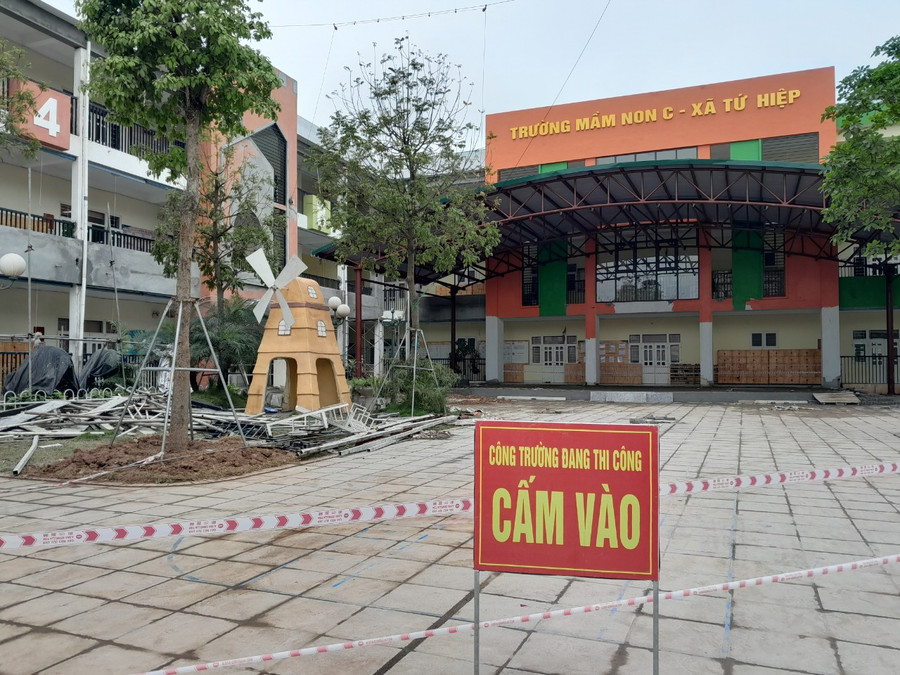 Trường Mầm non C xã Tứ Hiệp cải tạo, chỉnh trang đảm bảo cơ sở vật chất đạt chuẩn quốc gia mức độ 2. Trường Mầm non C xã Tứ Hiệp cải tạo, chỉnh trang đảm bảo cơ sở vật chất đạt chuẩn quốc gia mức độ 2.