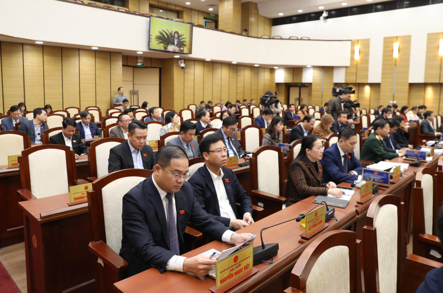 Các đại biểu dự kỳ họp.