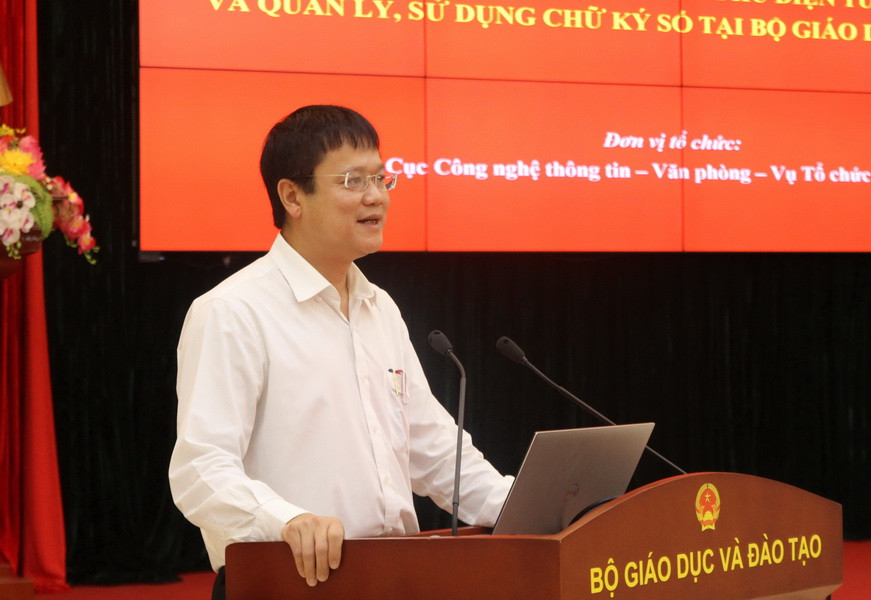 Thứ trưởng Lê Hải An phát biểu chỉ đạo tại hội thảo