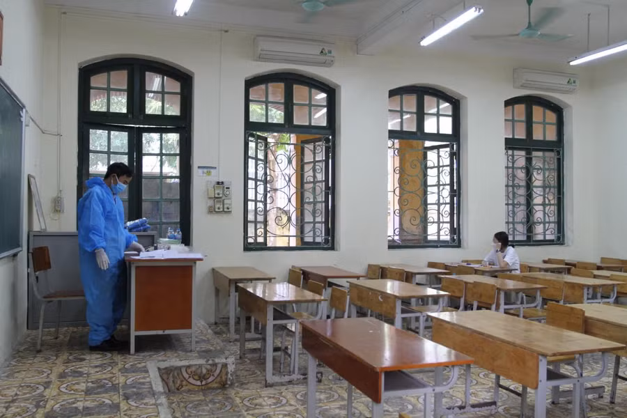 Thí sinh F0 sẽ được bố trí thi tại phòng thi riêng