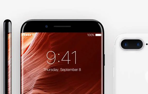 Ý tưởng bộ ba iPhone 8 với màn hình OLED cong