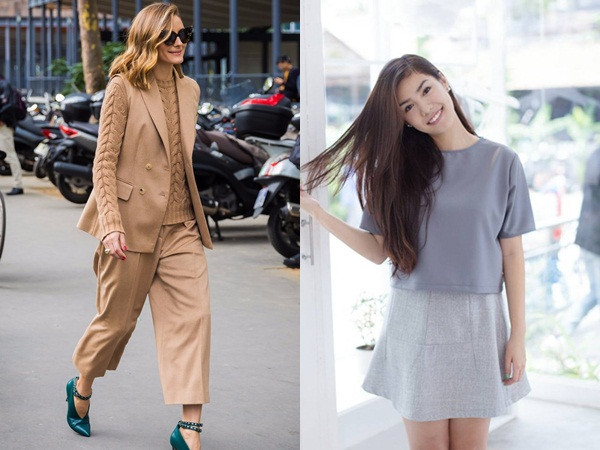 Không chỉ ấn tượng bởi sự sang trọng mà quần áo đơn sắc còn tạo sự liền mạch cho bộ quần áo 