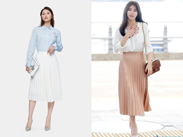 Áo sơ mi và chân váy midi là công thức phối đồ được các quý cô công sở diện triệt để mỗi khi xuân về Áo sơ mi và chân váy midi là công thức phối đồ được các quý cô công sở diện triệt để mỗi khi xuân về