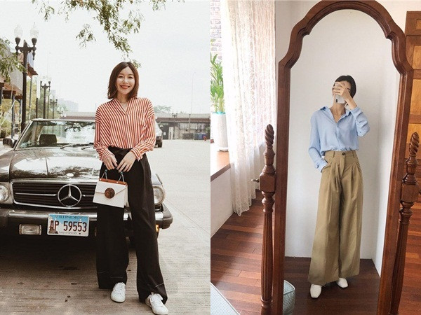 Combo áo sơ mi và quần âu chính là lựa chọn lý tưởng dành cho các nàng yêu thích phong cách thanh lịch và thời thượng Combo áo sơ mi và quần âu chính là lựa chọn lý tưởng dành cho các nàng yêu thích phong cách thanh lịch và thời thượng